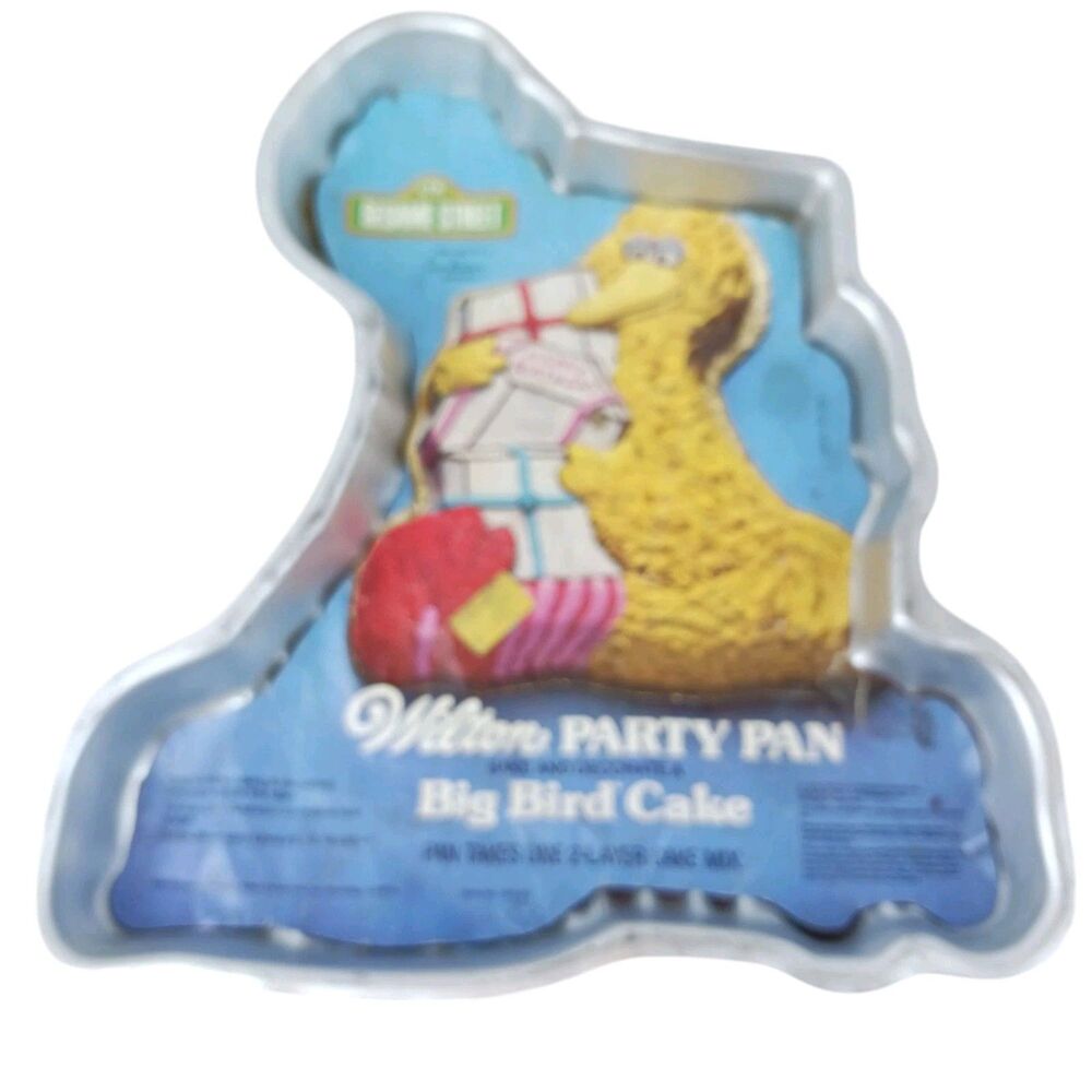 Vintage 1977 & 1978 Wilton Cake Pans Sesame Street Big Bird Muppet Set Of 2 - Picture 4 of 9